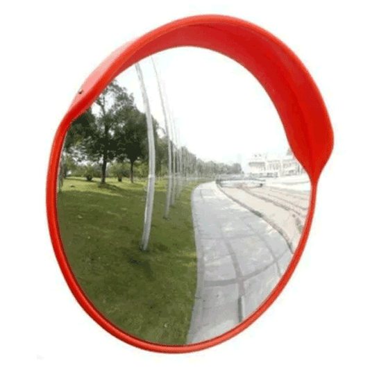 60cm Convex Safety Mirror for Driveways - Wide Angle Definition Convex Security Mirror with Plastic Body