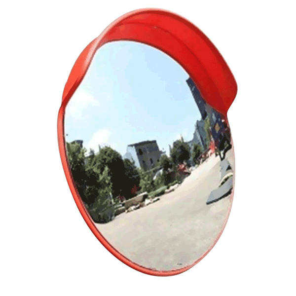 60cm Convex Safety Mirror for Driveways - Wide Angle Definition Convex Security Mirror with Plastic Body